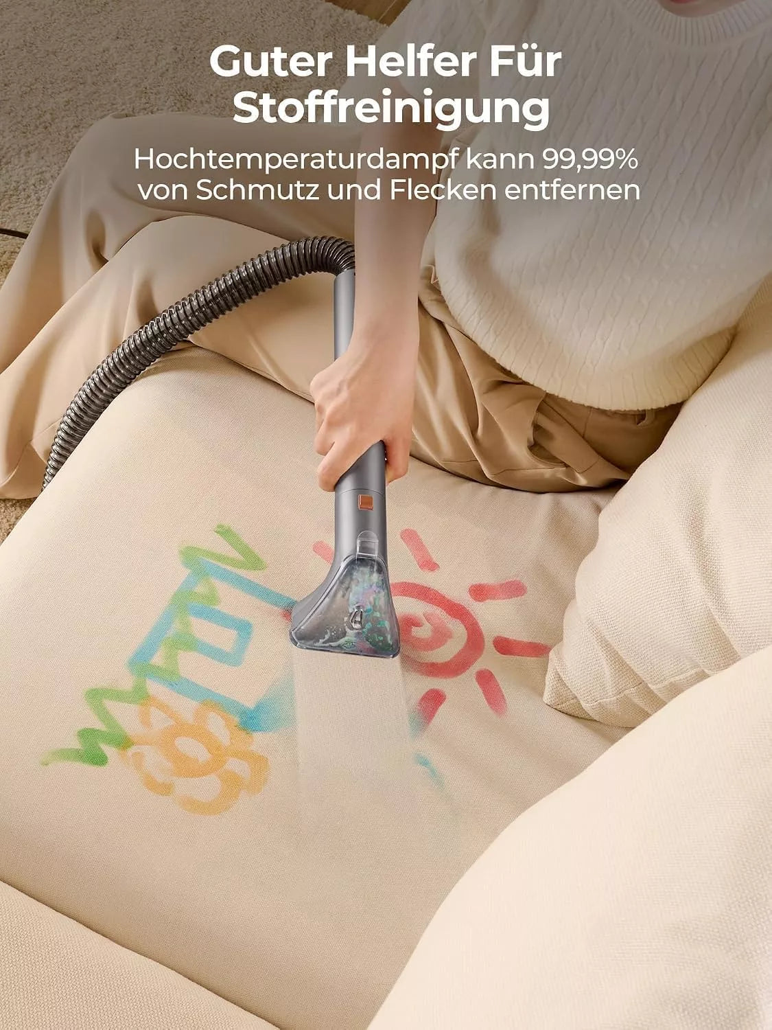 UWANT B400 Nettoyeur vapeur de tapis portable