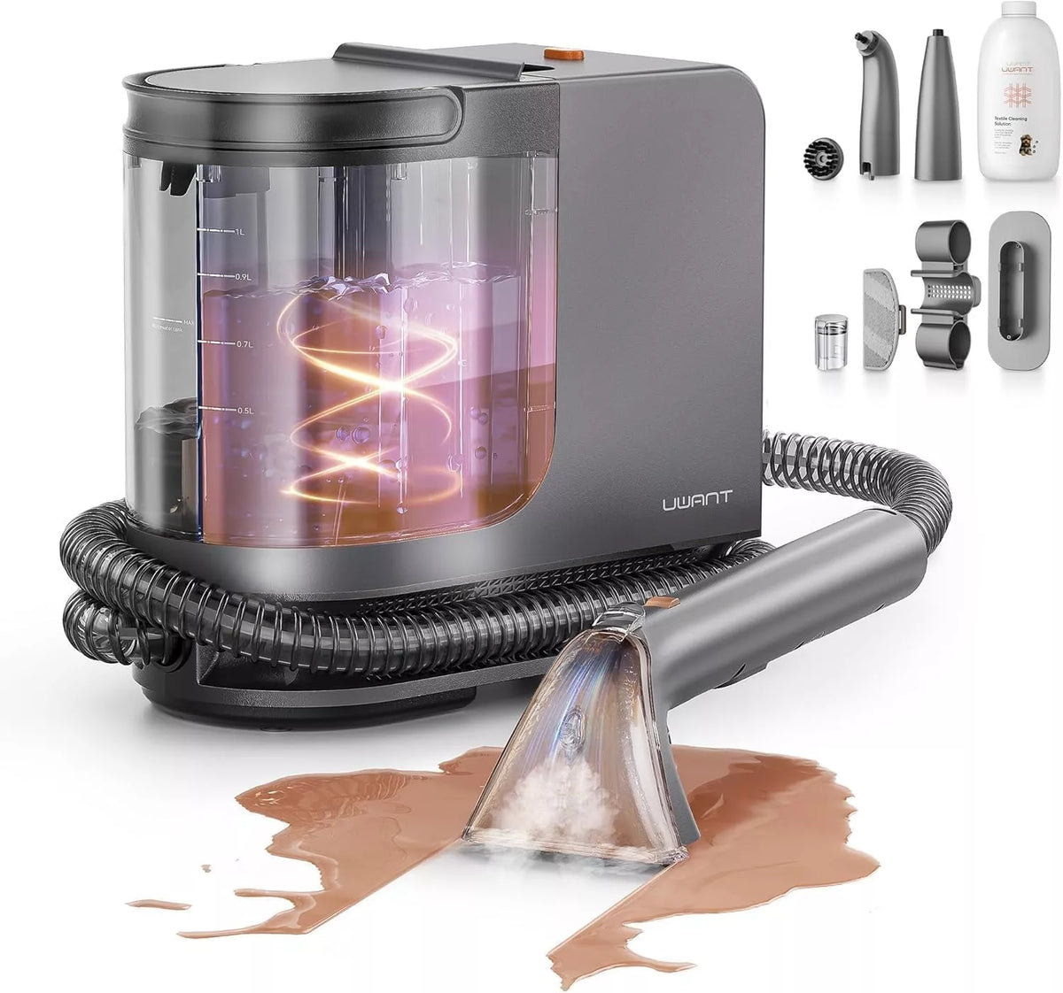 UWANT B400 Nettoyeur vapeur de tapis portable
